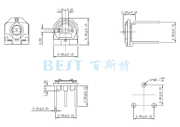 陶瓷可调电阻RM065G-V3